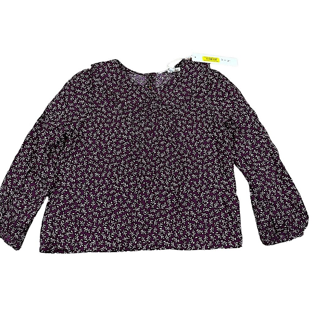 COPPER KEY: NWT Toddlers Collared Floral Long Sleeve Blouse -Size 5